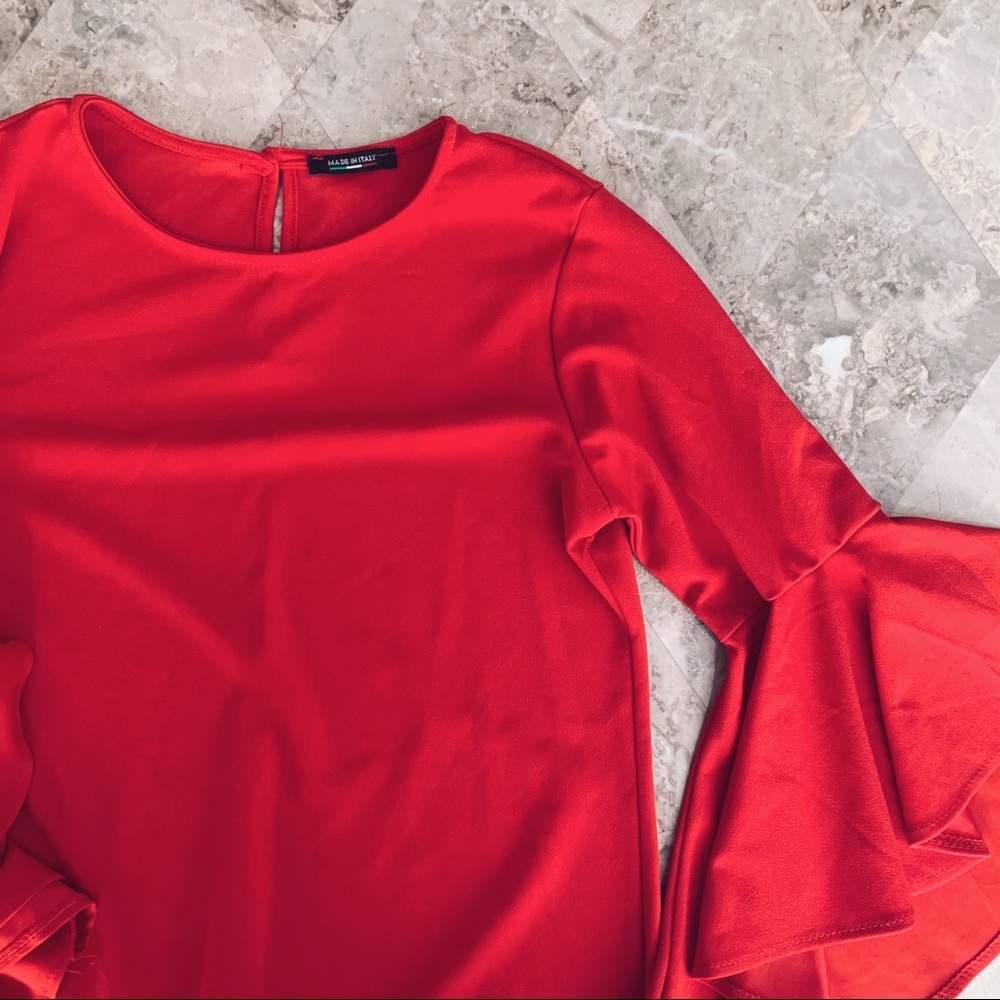Red Longsleeve Dress